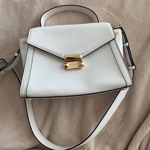 Michael Kors White Leather Satchel